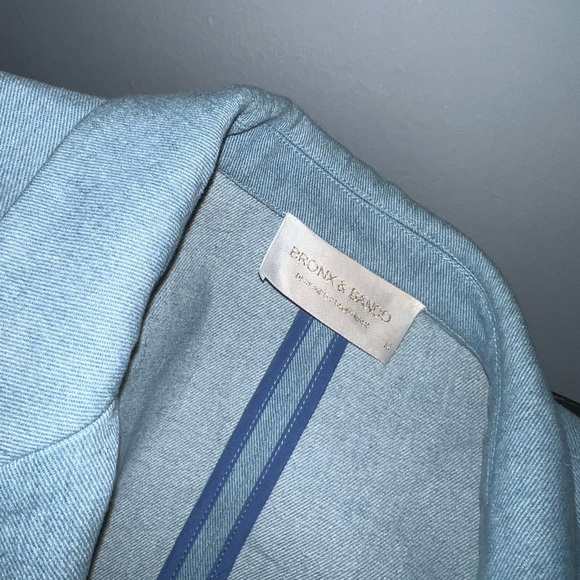 Bronx and Banco Britney Denim Blazer in Blue Denim - Picture 8 of 8